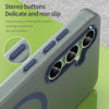 For Samsung Galaxy S24 FE 5G MagSafe Frosted Translucent TPU + PC Full Coverage Phone Case(Dark Blue)