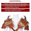 Halloween Carnival PU Leather Adult Men Medieval Viking Armor Shoulder Armor, Size: One Size(Left)