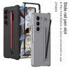 For Samsung Galaxy Z Fold6 GKK Magnetic Integrated Phone Case with Pen Slots, Include Pen(Black+Red)