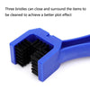 5 PCS BG-7168 Bicycle And Motorcycle Cleaning Brush Three-Sided Chain Brush, Colour: Black