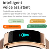 K50 1.08 inch Leather Band Earphone Detachable IP67 Waterproof Smart Watch Support Bluetooth Call(Black)