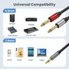 0.3m Gold Plated 3.5mm TRS Stereo to Dual 6.35mm TS Mono Y Splitter Adapter Audio Cable(Black)