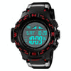 SKMEI 1380 Men Fashionable Outdoor 50m Waterproof Digital Watch Large Dial Sports Wrist Watch(Red)