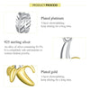 S925 Sterling Silver Banana Fruit Pendant DIY Bracelet Necklace Accessories