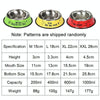 XXL Anti-Tip Stainless Steel Pet Bowl (Green) - 26cm