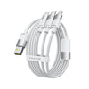 Baseus 1.3m Ultra-Fast 3 in 1 3.5A Fast Charging Cable(White)