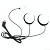 HD Noise-Proof Helmet Intercom Headset Microphone(10Pin Plug+Single Microphone+Double Speaker)