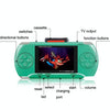 DG-172 Children Palm Gaming Machine Plug Card Mini 2.4 Inch Color Screen Classic Intellectual Game Console(Black)