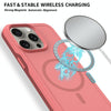 For iPhone 13 Pro Shockproof MagSafe Armor PC Hybrid TPU Phone Case(Dark Pink+Maroon)