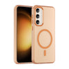 For Samsung Galaxy S23+ 5G MagSafe Frosted Translucent TPU + PC Full Coverage Phone Case(Orange)