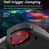 D8 Mobile Phone Stretch Band Light Gamepad Dual Hall Wireless Bluetooth Somatic Vibration Grip for PC / Android / IOS / Tablet / PS3 / PS4 / Switch, Color: White+Receiver