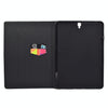 For Galaxy Tab S3 9.7 T820 TPU Horizontal Flip Leather Case with Holder & Card Slot & Sleep / Wake-up Function(Black Gold)