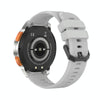 LEMFO AK59 1.43 inch AMLOED Round Screen Silicone Strap Smart Watch(Silver)