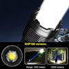 XHP160 Telescopic Zoom Searchlight Double-head Portable Outdoor Patrol LED Digital Flashlight