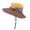 9002 Summer Women Outdoor Sun Hats Fisherman Hat With Ponytail Hole(Two-color Adult Yellow)