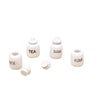 3 Sets 1:12 Mini Doll House Dollhouse Miniatures Furniture Food Play Tea Salt Jar 4 PCS / Set