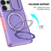 For Samsung Galaxy S25 Ultra 5G Sliding Camshield MagSafe Holder TPU Hybrid PC Phone Case(Pink Purple)