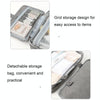 13552A Travel Waterproof Foldable Toiletry Bag Cosmetic Bag with Hook, Color: Grey