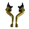 1pair Motorcycle CNC Six Speed Dual Disc Brake Handlebar Cowl Adjustable Electric Bike Brake Lever(Silver)