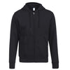 Zipper Cardigan Hooded Sweater Autumn Winter Fleece Coat Couple Sweatshirt, Size: XXL(Black)