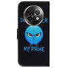 For Realme 13+ Global Coloured Drawing Flip Leather Phone Case(Anger)