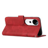 For vivo V40 / V40 Pro / T3 Ultra Stitching Calf Texture Buckle Leather Phone Case(Red)