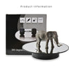 25cm USB Power Rotating Display Stand Video Shooting Props Turntable(Silver Mirror)
