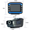 VG3 2 In 1 Electronic Dog Driving Recorder Vehicle Mobile Radar Warning Device