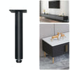 Metal Furniture Support Legs with Adjustment Pad, Height: 14cm(Matte Black)