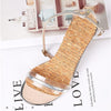 045 High Heel Sandals Self-adhesive Anti-skid Shockproof Cork Seven-point Mat Shoe Pad(Women Thick Cork)