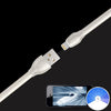 REMAX RC-035i Laser Series 1m 2.1A 8 Pin to USB Data Sync Charger Cable with LED Indicator(White)