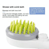 Pet Shower Massage Nozzle with Hose - Green