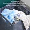 Foldable Dirty Clothes Basket Wall Mounted Bathroom Dirty Clothes Storage Frame Plastic Laundry Basket, Specification: Plus Large Gray