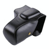 Full Body Camera PU Leather Case Bag for Canon EOS 200D  (18-55mm Lens)(Black)