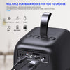HXSJ Q8 Bluetooth 5.0 Multi-function Wireless Bluetooth Speaker Audio, Support Handsfree Calling & TF Card & USB(Black)