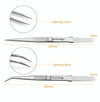 Diamond Jewellery Tweezers With Slotted Stainless Steel Tweezers ,Spec: Bending