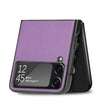 For Samsung Galaxy Z Flip3 5G Litchi Texture Phone Case(Purple)