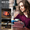 For Samsung Galaxy S25+ 5G CaseMe 013 Multifunctional Horizontal Flip Leather Phone Case(Red)