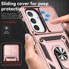 For Samsung Galaxy A26 5G Sliding Camshield Holder Phone Case(Rose Gold)