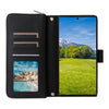 For Samsung Galaxy S23 Ultra 5G Nine-card Slots Zipper Wallet Bag Leather Phone Case(Black)