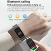 A8 1.98 inch 2 in 1 Bluetooth Earphone Silicone Strap Smart Watch, Support ECG / NFC(Brown)