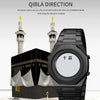 SKMEI 2069 Multifunctional 30M Waterproof Muslim Worships Digital Wrist Watch(Gold+White)