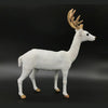 Simulation Deer Home Ornaments Plush Christmas Deer Doll Holiday Decorations, Size:15x15cm, Specification:Straight Head