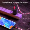 3 in 1 2.4A USB to 8 Pin + Micro USB + USB-C / Type-C 540 Degree Bendable Streamer Magnetic Data Cable, Cable Length: 1m (Red)