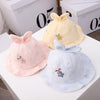MZ9828 Star Grass Pattern Newborn Basin Hat Baby Cotton Hat Fisherman Hat, Size: Around 42cm(Yellow)