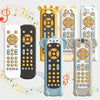 Baby Simulation TV Remote Control Music Toy with Light and Sound 3 Language Mode, Color: Black With Giraffe Silicon Cover