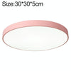 Macaron LED Round Ceiling Lamp, Stepless Dimming, Size:30cm(Pink)