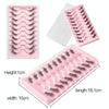 10pairs /Box Half False Eyelashes With Transparent Stems Natura Extension Lashes Y1004