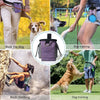 Purple Dog Treat Training Waist Bag with Bowl & Adjustable Belt