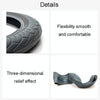 For 36cm-40cm Diameter Steering Wheel Car Silicone Protective Cover Wear Resistant Non-Slip Tire Pattern Driving Grip Sleeve(Gray)